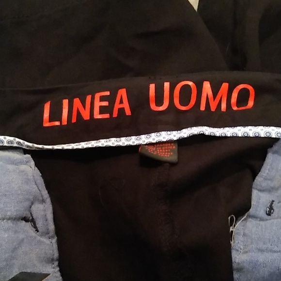 3/$15 Linea Uomo black stretch shorts 50x13 - Picture 3 of 4